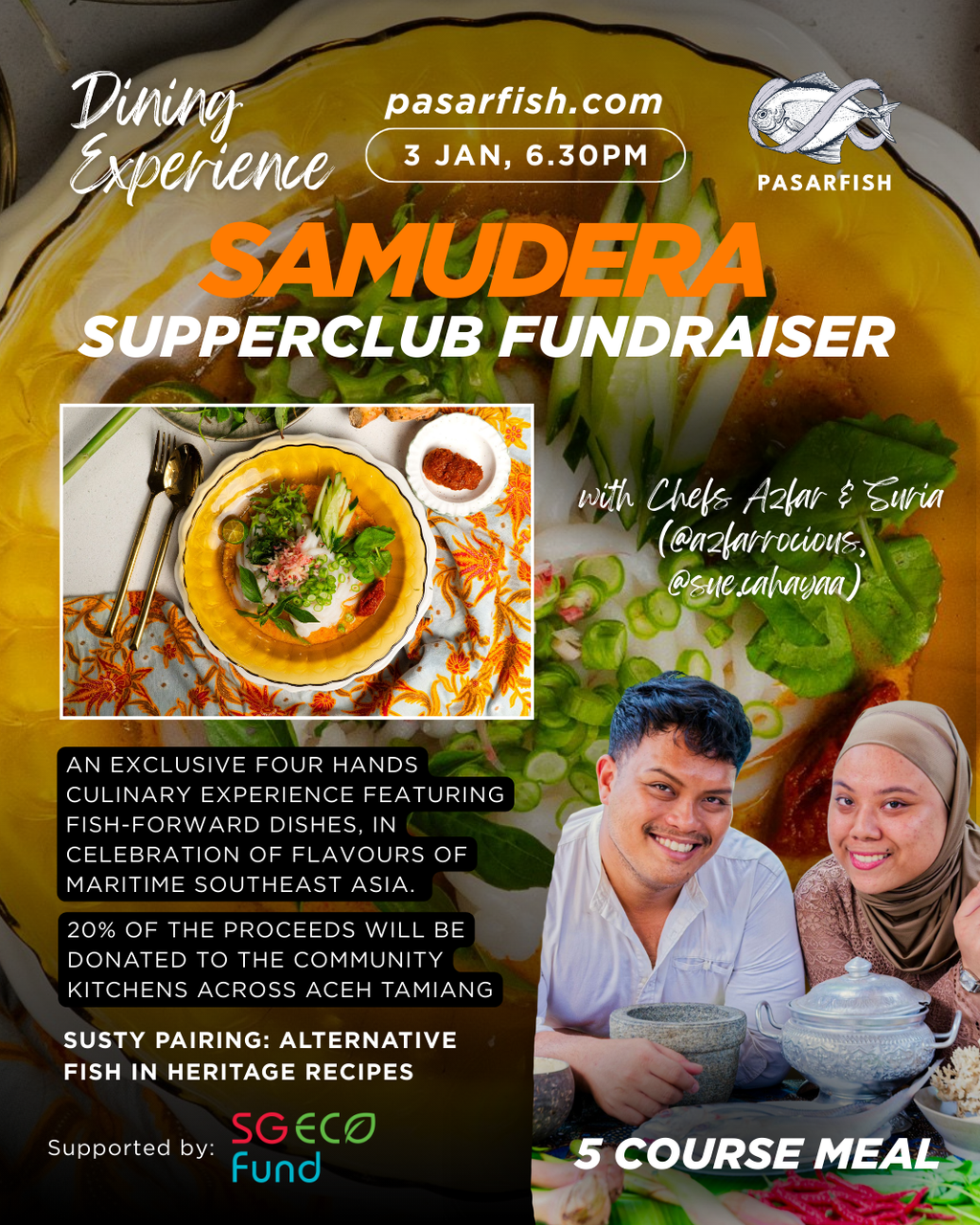 SAMUDERA: Supperclub fundraiser