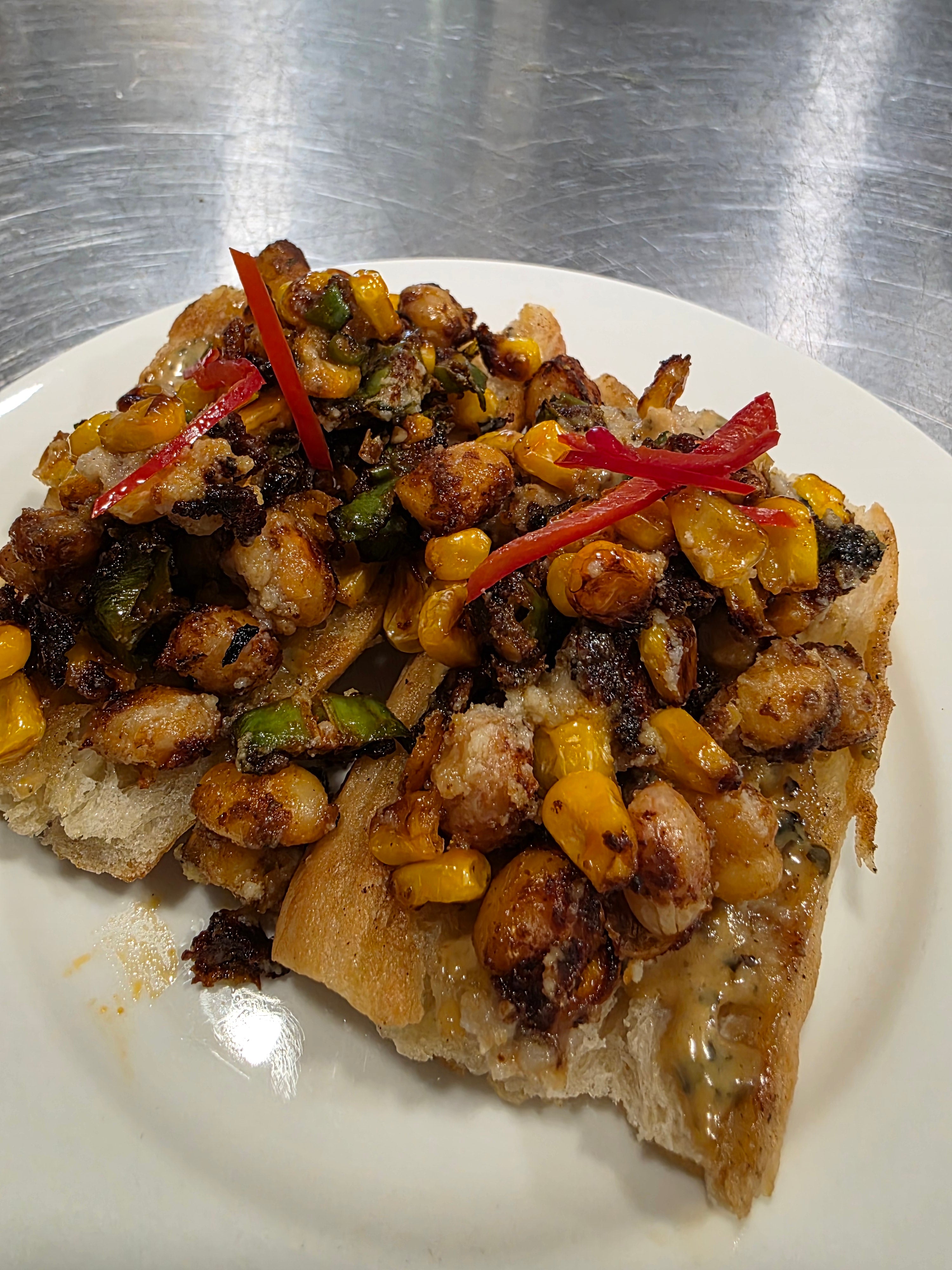 Limited item - FishEgg Mayo Sandwich with Asian Succotash