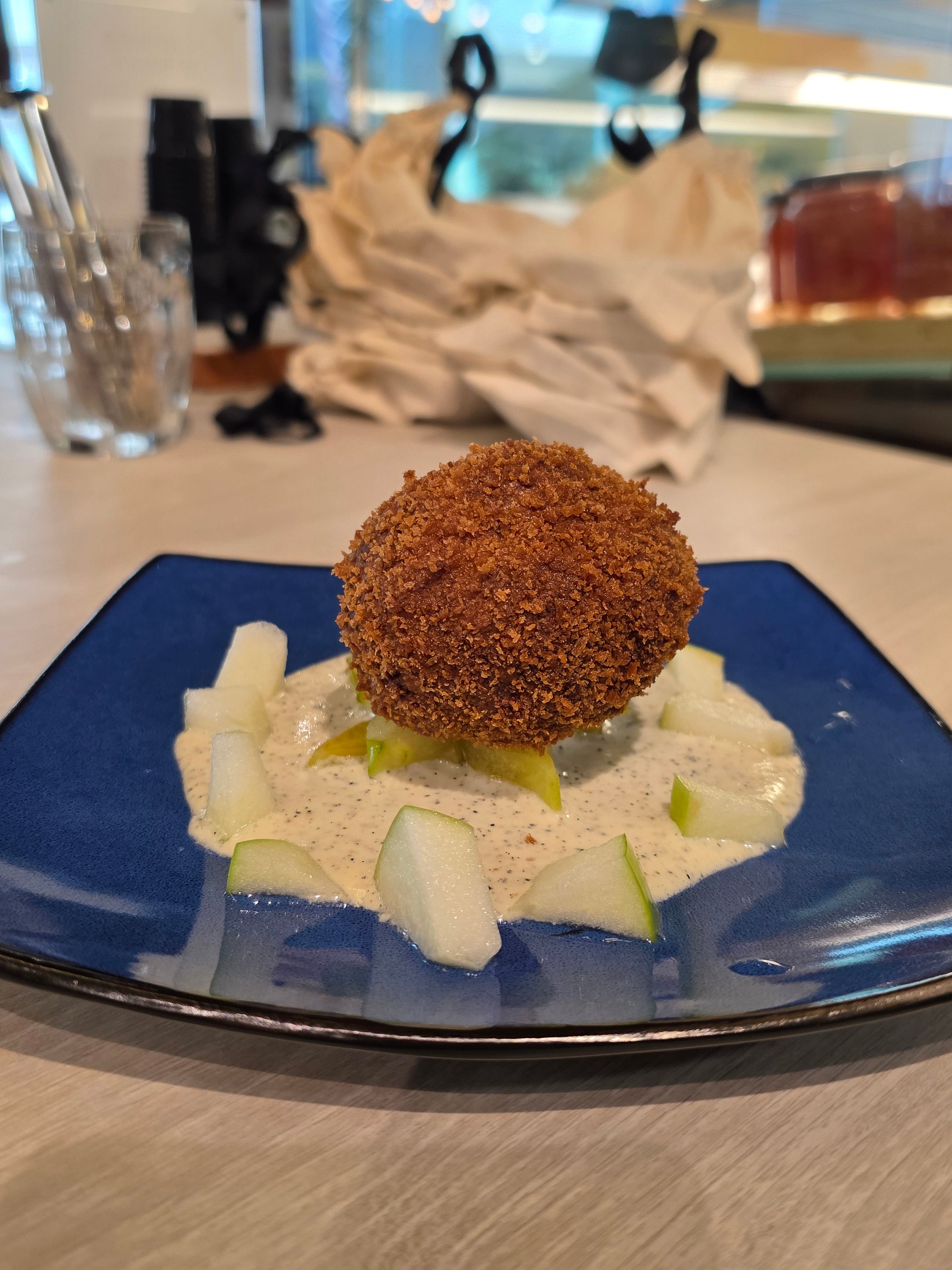 Limited item - Fishlafel with Dragon Fruit Emulsion